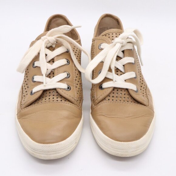 Calvin Klein Marigold Leather Fashion Sneakers Women's Size 8 (EU 38)Brown Shoes - Picture 2 of 16